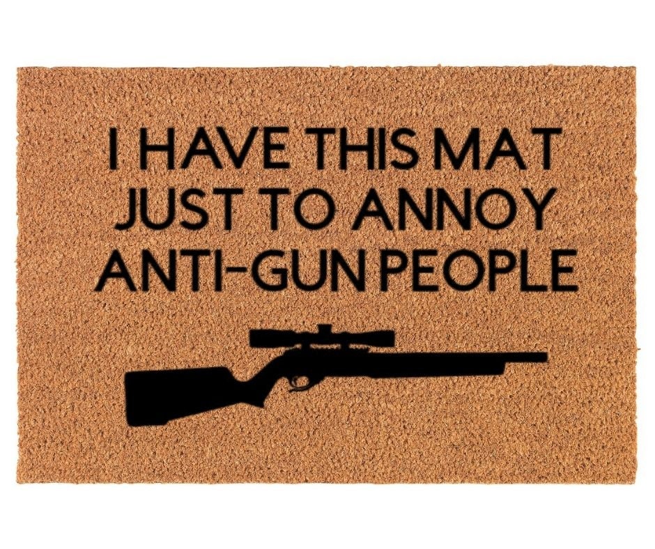 2nd Amendment Gun Door Mat 2nd Amendment Doormat Custom Etsy