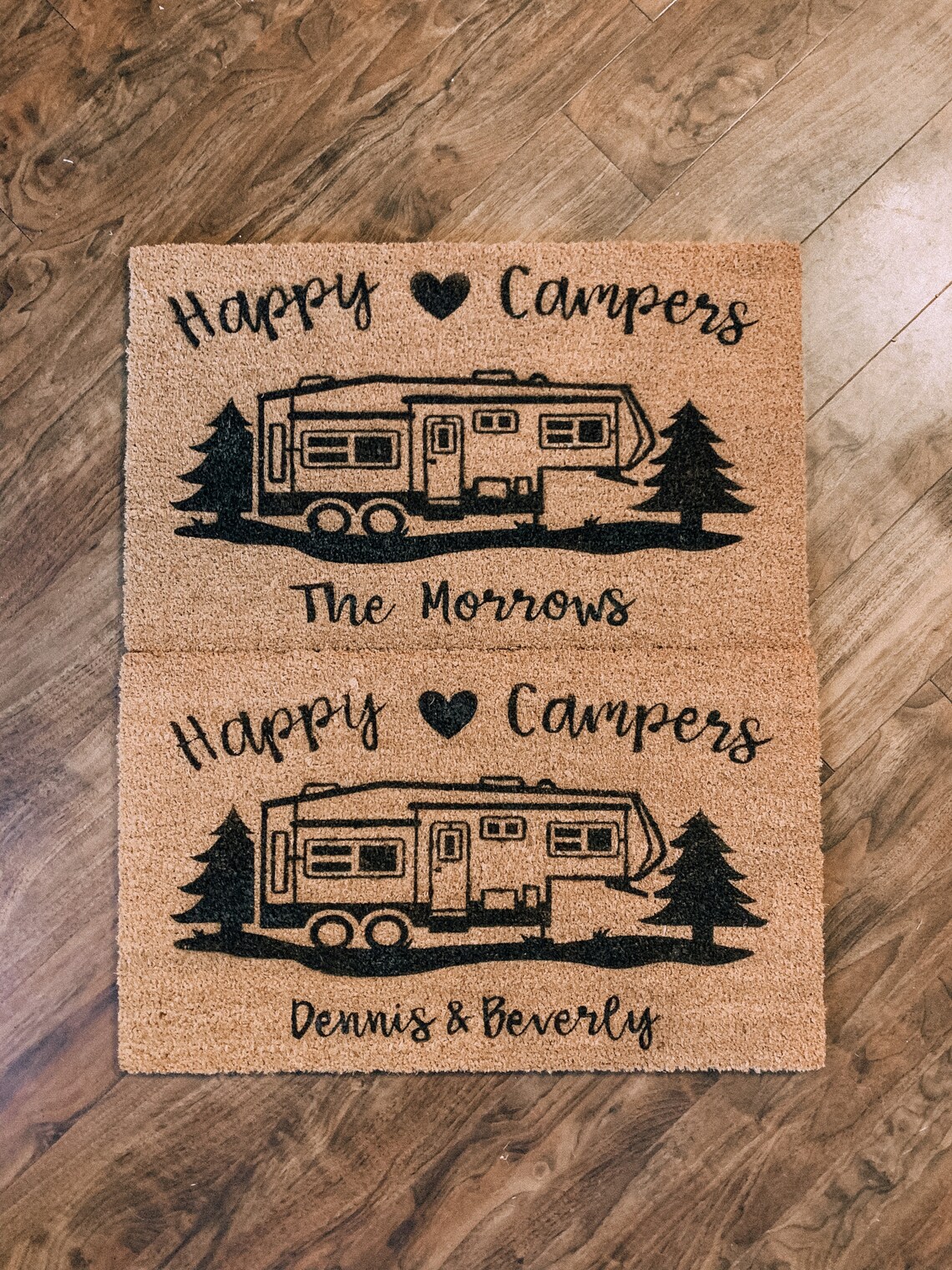 Happy Camper Doormat Custom Doormat Doormat Camp Doormat Etsy