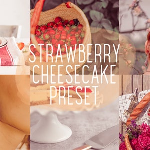 Strawberry Cheesecake Preset | 1 Pastel Bright Lightroom Mobile & Desktop Preset | Natural Summer Color Instagram Preset