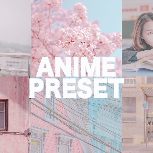 Anime Pastel Preset | 1 Pastel Bright Lightroom Mobile & Desktop Preset | Natural Summer Color Instagram Preset