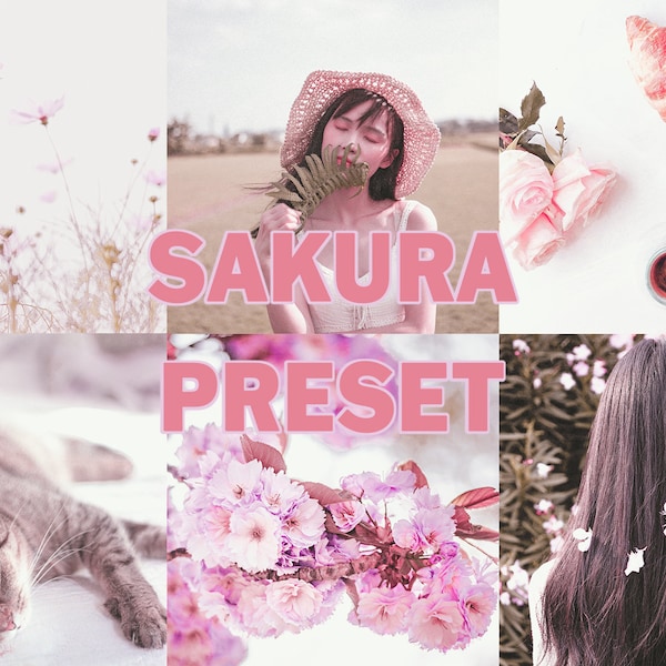 Sakura Preset | 1 Pastel Bright Lightroom Mobile & Desktop Preset | Natural Summer Color Instagram Preset