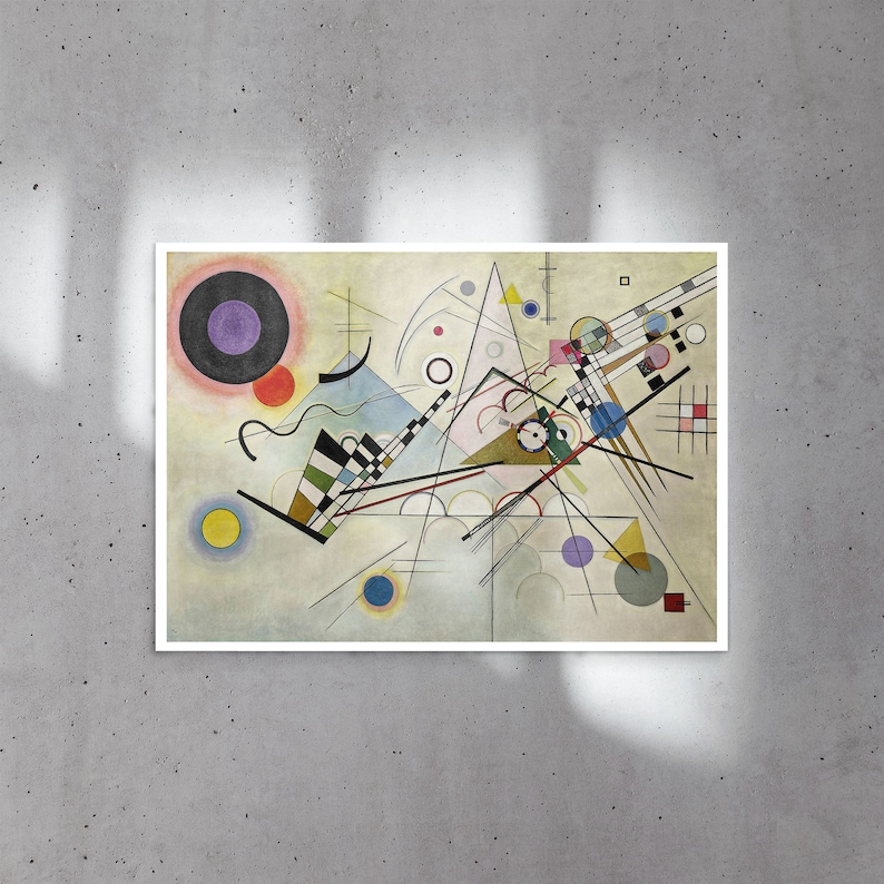 Wassily Kandinsky Poster Composition 8 1913 Printable Wall Etsy