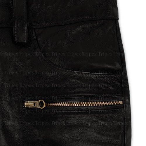 Men's Leather Pants Motorcycle shops Bikers Pants 100% Real Genuine Lambskin Leather