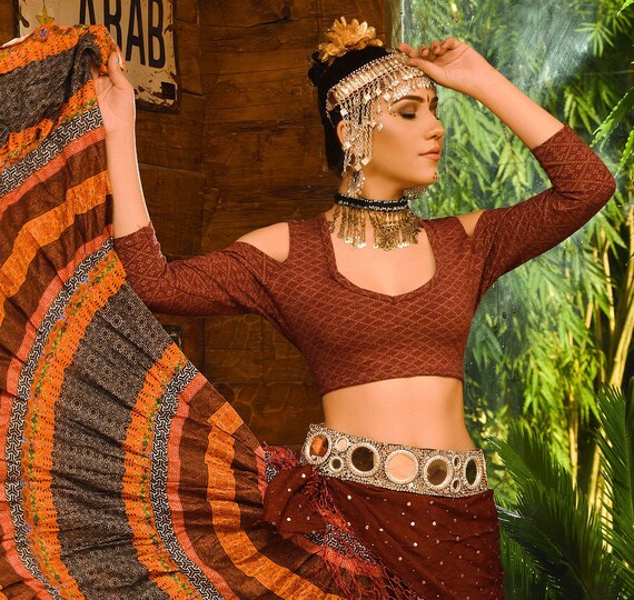 Tribal Bellydance Kuchi Vintage Mirror Belt ATS Belt - Etsy display picture 3