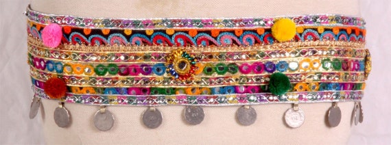 Tribal Bellydance Kuchi Vintage Coin Belt ATS Belt - Etsy display picture 1