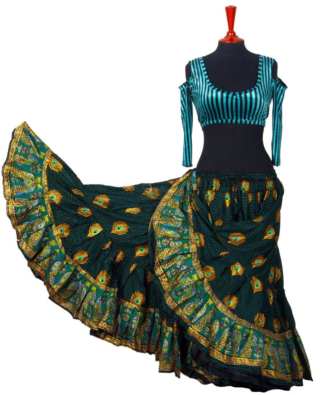 Tribal Bellydance Digital Print Skirt 100 Cotton 25 Yards 35 Etsy UK