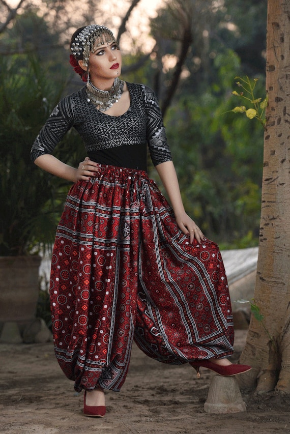 Pantalones bombachos de danza del vientre tribales Pantalones