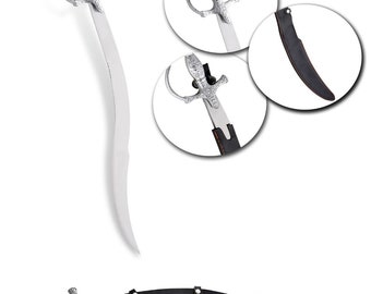 シミター トライバル ベリーダンス 初心者用剣 シルバーブレード 木製