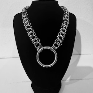 Chainmaille o-ring necklace 12 gauge