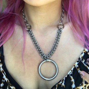 Chainmaille o-ring necklace
