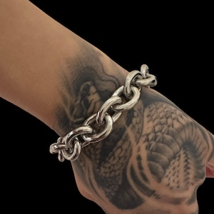Chunky cable chain bracelet