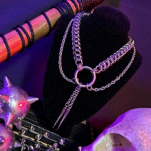 Spiked bolo choker