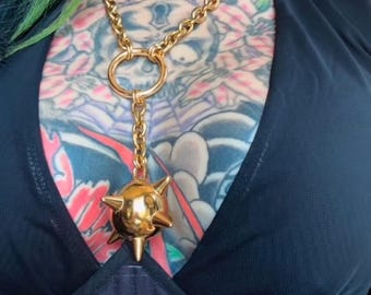Largest Gold flail mace chain
