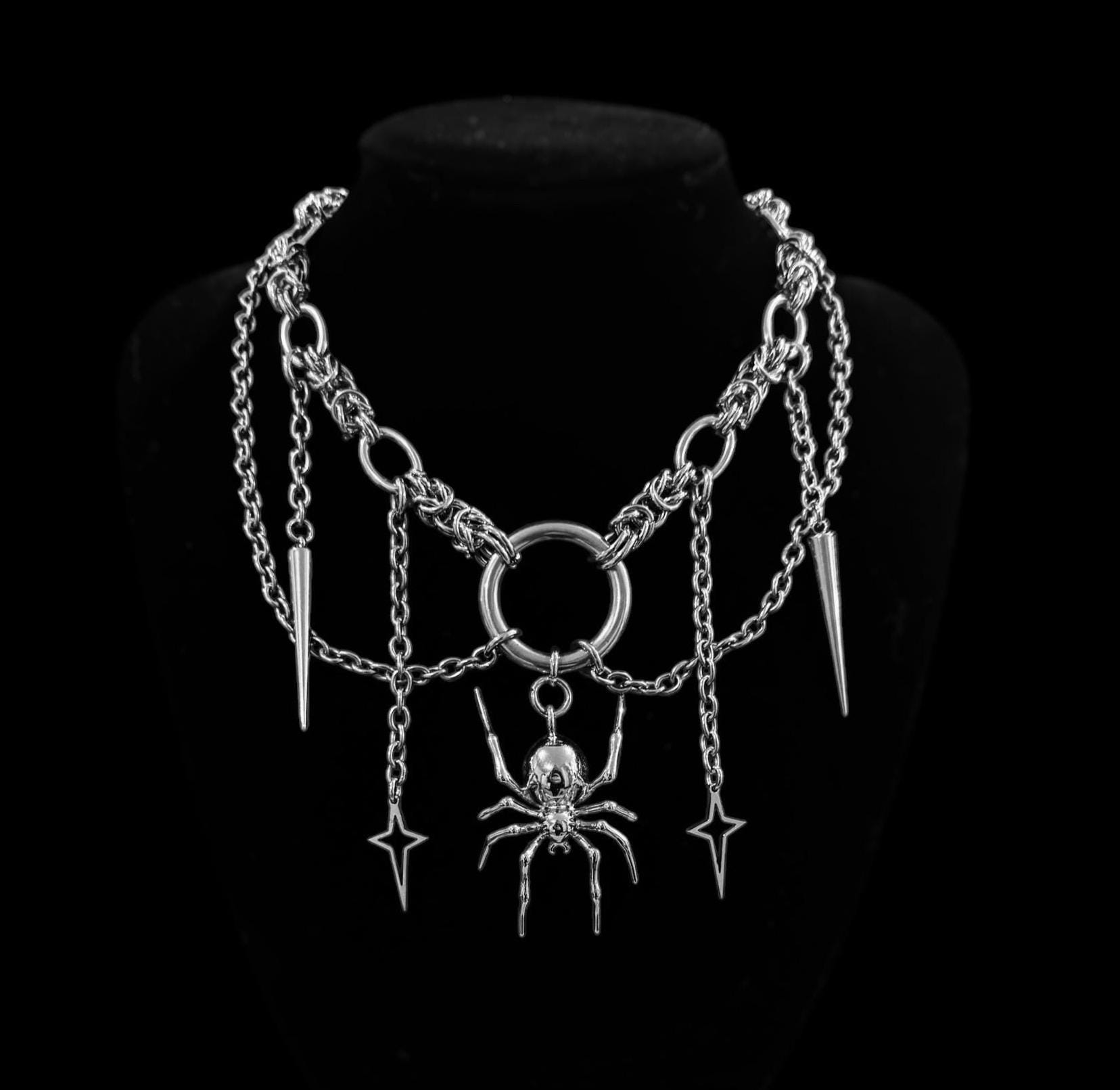 Spider Chainmaille Necklace - Etsy