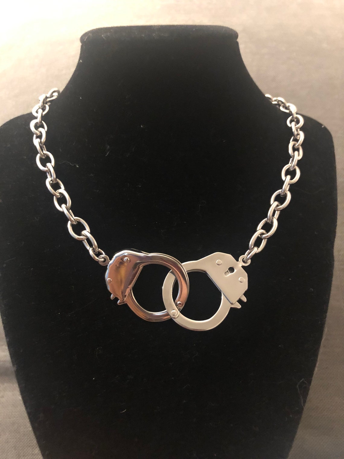 Handcuff chain bdsm cuff necklace Etsy