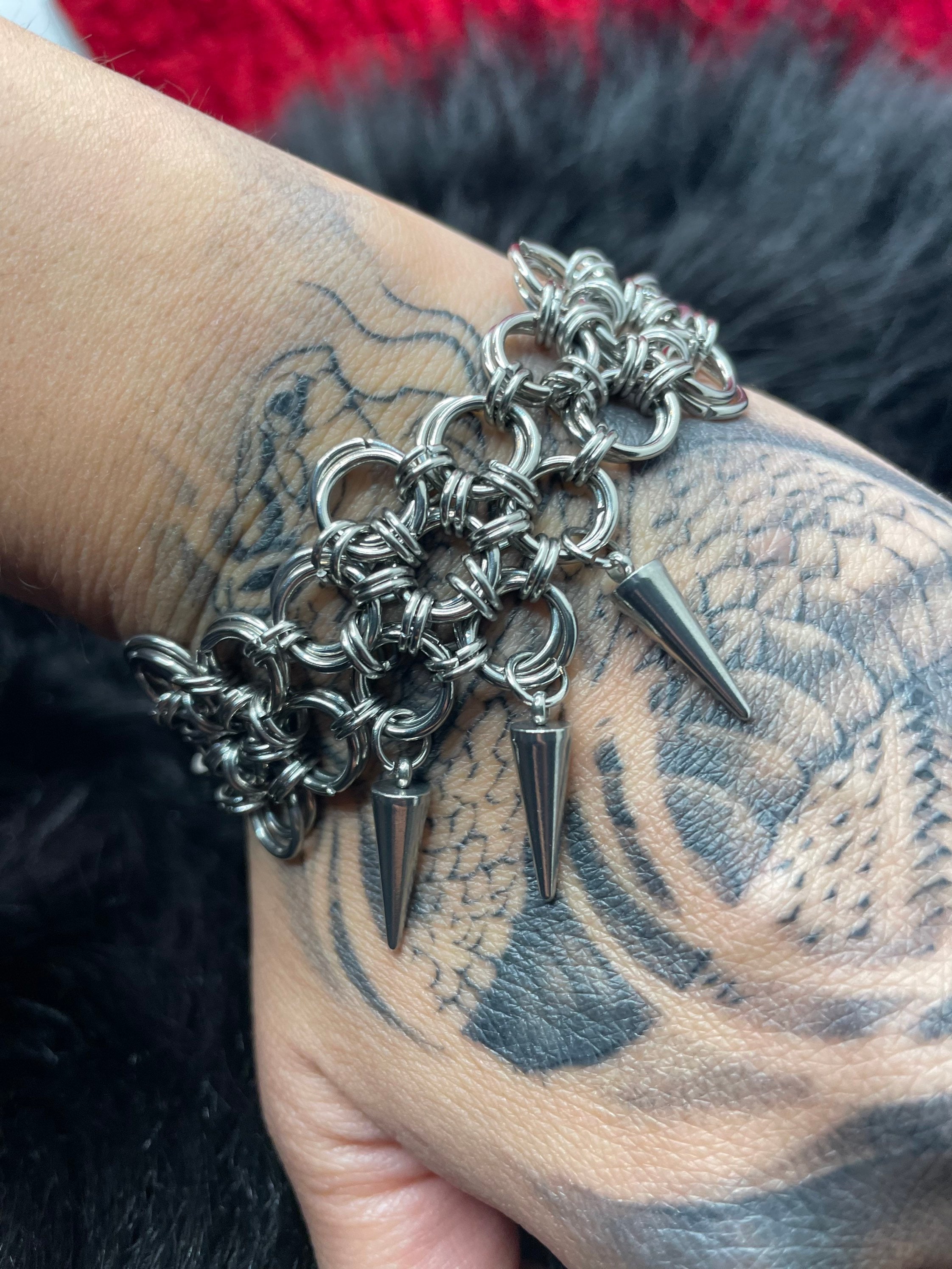 Chainmail Flower bracelet