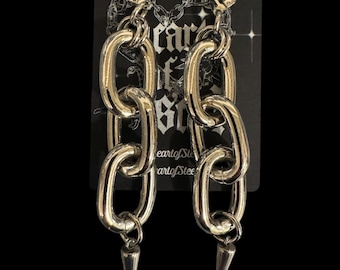 chain link earrings