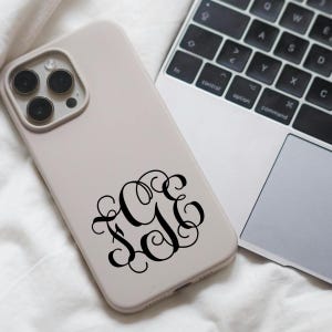 Personalized Monogram Vinyl Decal: Custom Laptop, Tumbler, Car Sticker