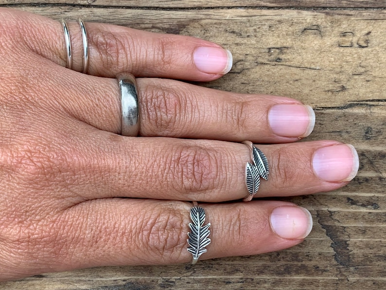 Pinky Midi Toe Ring Doble Band Pinky Ring Adjustable Etsy