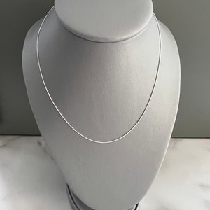 Snake Sterling silver chain, Italian style silver chain, 16 inches chain, 18 inches chain, 20 inches chain, 22 inches chain, delicate chain