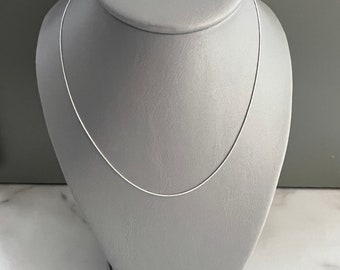 Sterling Silber Schlangenkette, Zarte Italienischer Stil