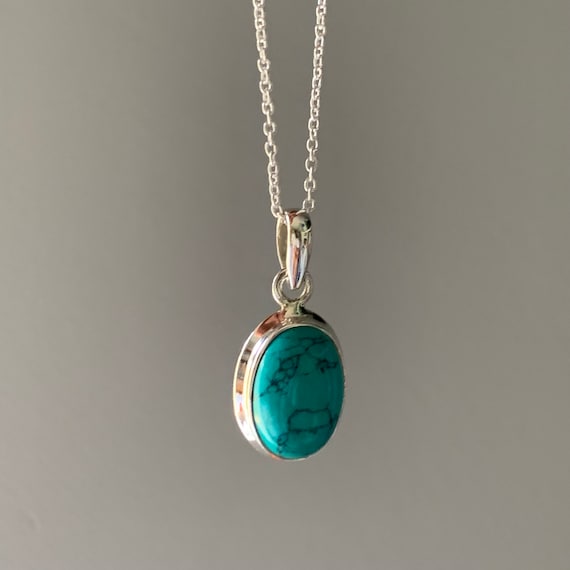 Delicate on sale turquoise necklace