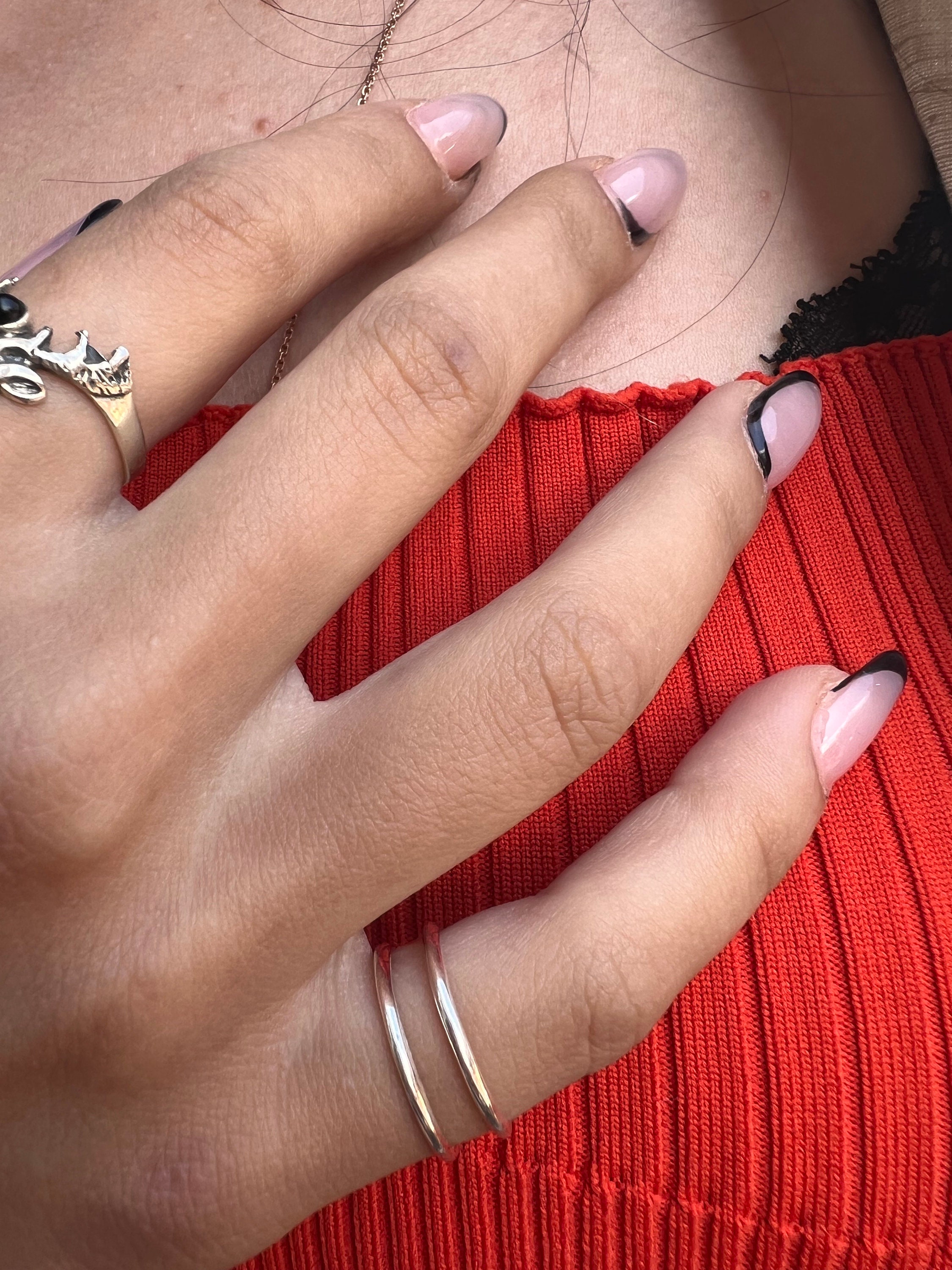 Pinky Midi Toe Ring Doble Band Pinky Ring Adjustable Double