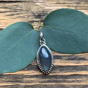 Labradorite necklace,Boho necklace, Labradorite marquis necklace, Sterling silver labradorite necklace, Mother’s Day