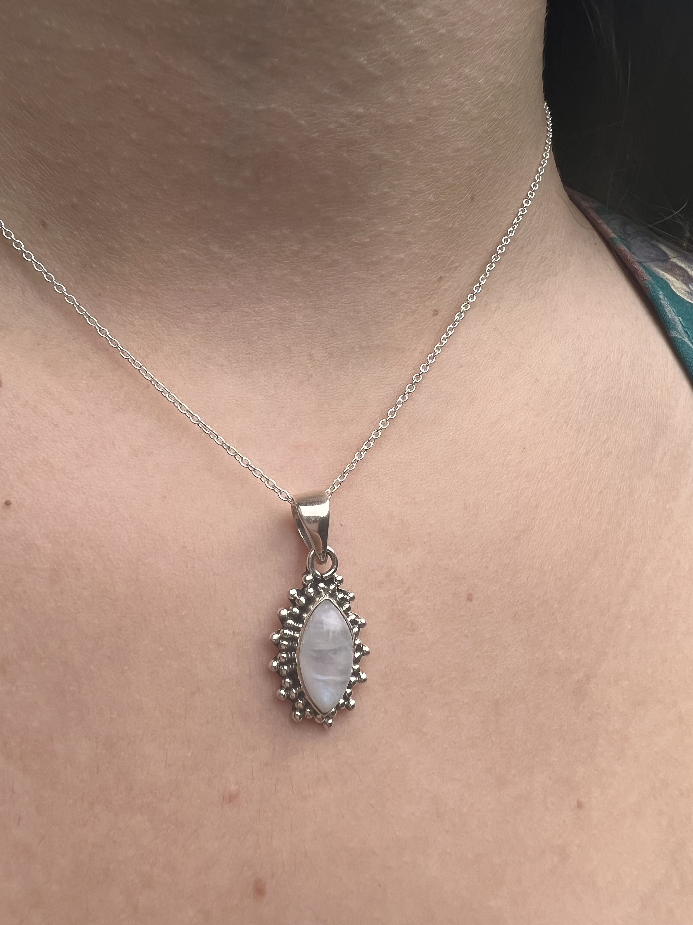 Moonstone Necklace, Delicate Necklace, Boho Moonstone Necklace