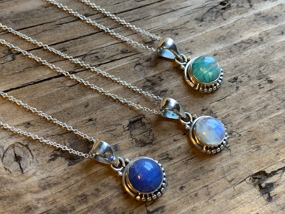 Etsy moonstone necklace deals