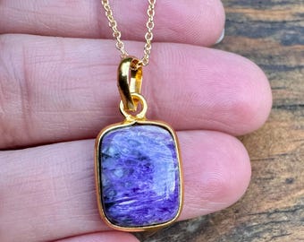 18K Gold Plated Chariot  Sterling Silver Necklace: Delicate Minimalist Pendant