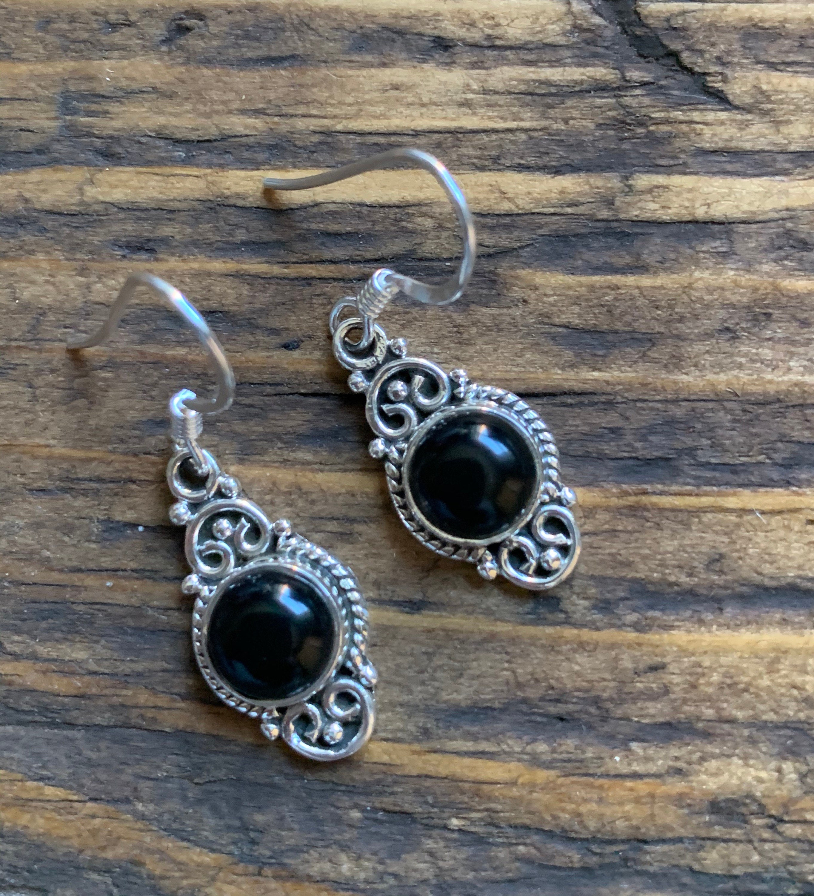 Black Onyx Earrings Boho Black Onyx Earrings Black Earrings Etsy Black onyx earrings boho black onyx earrings black earrings etsy