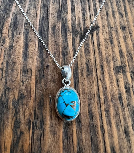 Delicate on sale turquoise necklace