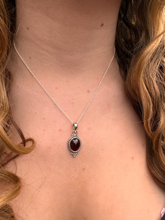 ボヘミアン ガーネット シルバー925 ペンダントトップ GERMANY ヴィンテージ ボヘミアン ガーネット 925シルバー ペンダント