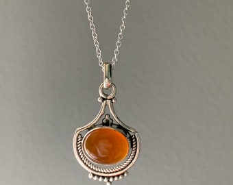 SMELLY so’　carnelian necklace Carnelian Necklace, Sun Necklace, Boho Necklace, Carnelian
