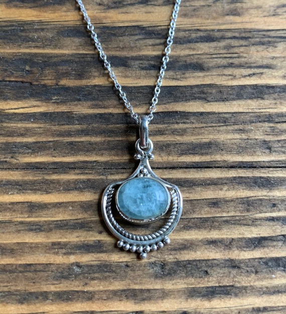 Aquamarine mothers necklace outlet