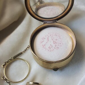 1930's 14k Compact And Lipstick Chatelaine image 2