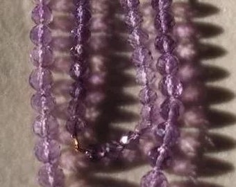 Victorian Hand Cut Amethyst Necklace