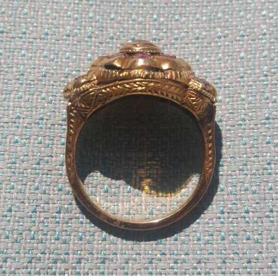 18Th Century Portuguese Ruby Ring - image 3