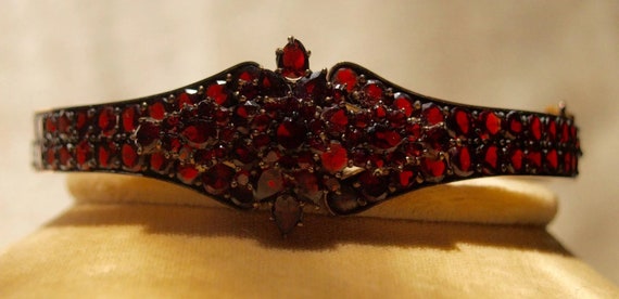 Victorian Bohemian Garnet Bracelet - image 1