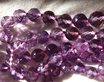 Victorian Genuine Hand Cut Amethyst Bead Necklace, Long and Luxurious! 640CT!!!!!