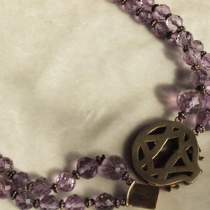 Art Nouveau Amethyst and Silver Choker Style Necklace image 5