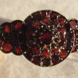 Victorian Bohemian Garnet Bangle Bracelet