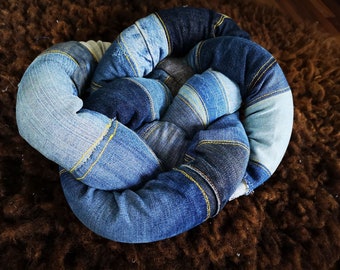 JeansKapppillow - Jeans Upcycle d'a. Handmade