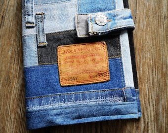NotizHeft „LEVI Strauss“ - Jeans Upcycling Unikat Handmade