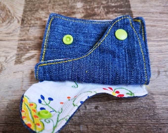 Small money bag Poppené Portugal - Jeans Upcycling unique