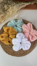 Shower flower in very soft bamboo micro sponge
