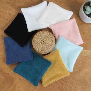 Dubbelzijdig wasbaar doekje | Zachte bamboespons | Make-up remover & babyverschoondoekje | Per stuk verkrijgbaar of in verpakkingen van 7, 14 of 21 stuks | Zero waste
