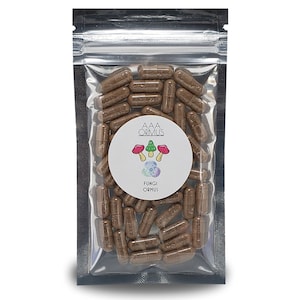 ORMUS FUNGI - Capsules Vegan - 7 Noble Mushrooms - Ormus Base Supplement - 45 Count Bag ***Not Psychedelic***