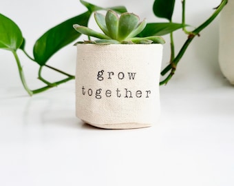 Grow Together 2" succulent planter | PLANT OPTIONAL